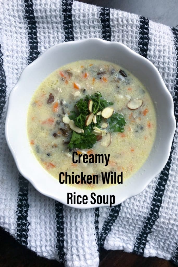 Creamy Chicken Wild Rice Soup. Perfect option to use up extra chicken. KathleensCravings.com