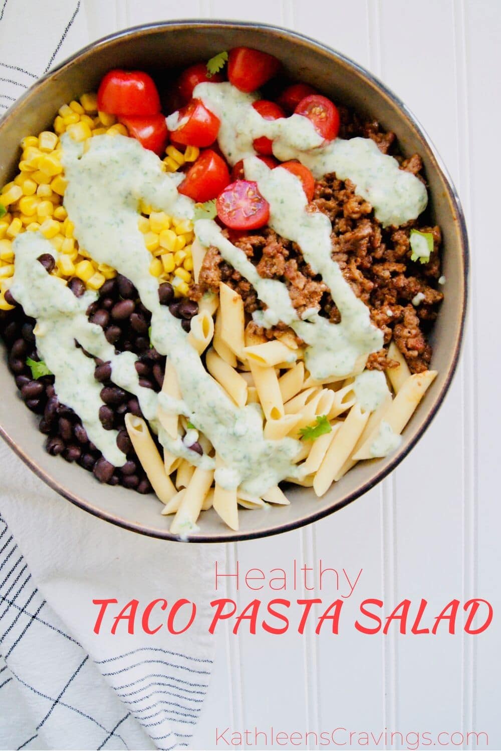 Healthy Taco Pasta Salad