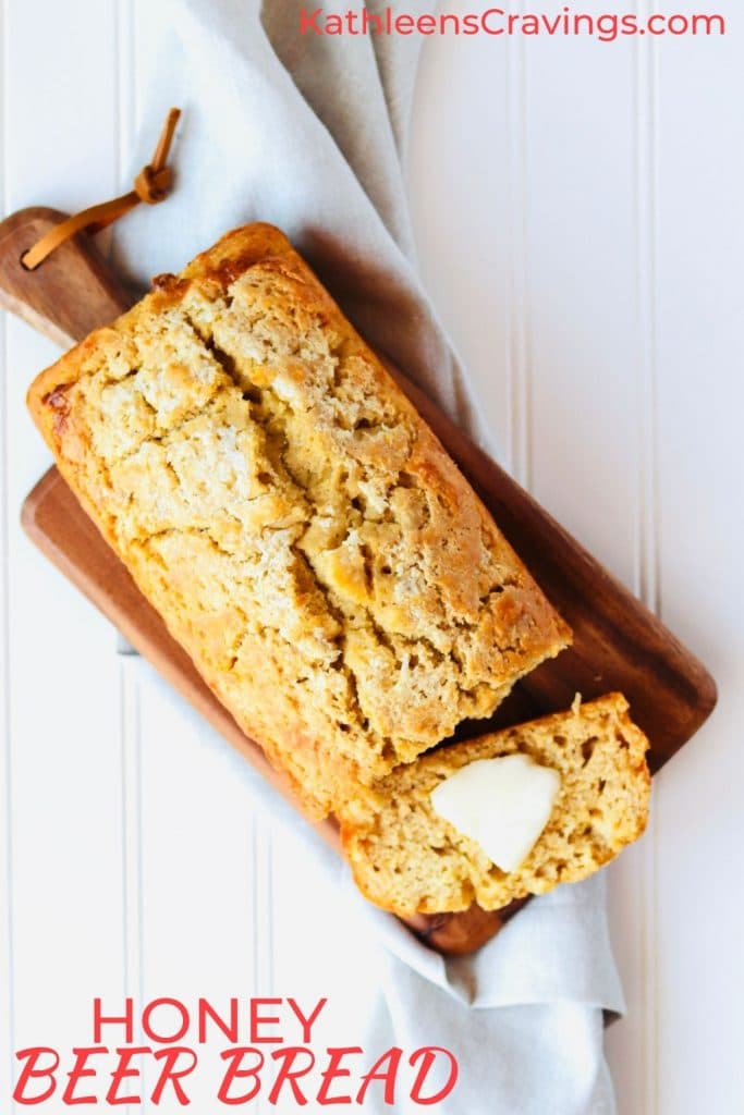 Honey Beer Bread with text