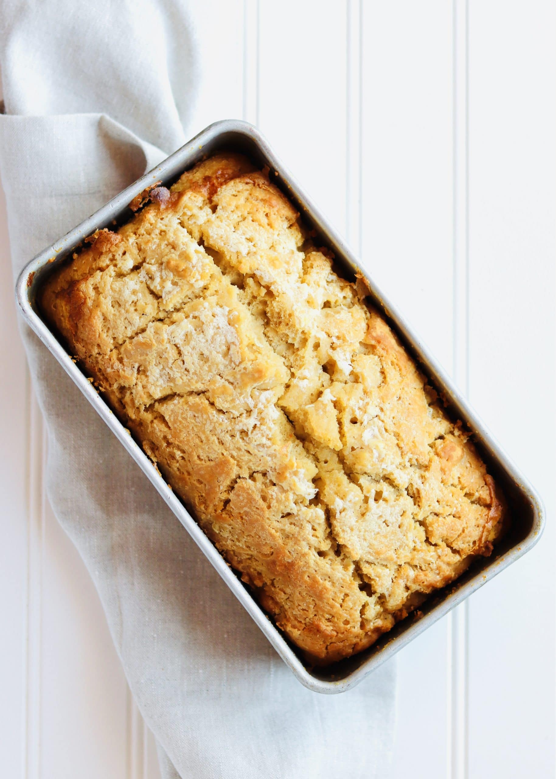 Honey Beer Bread in Loaf pan