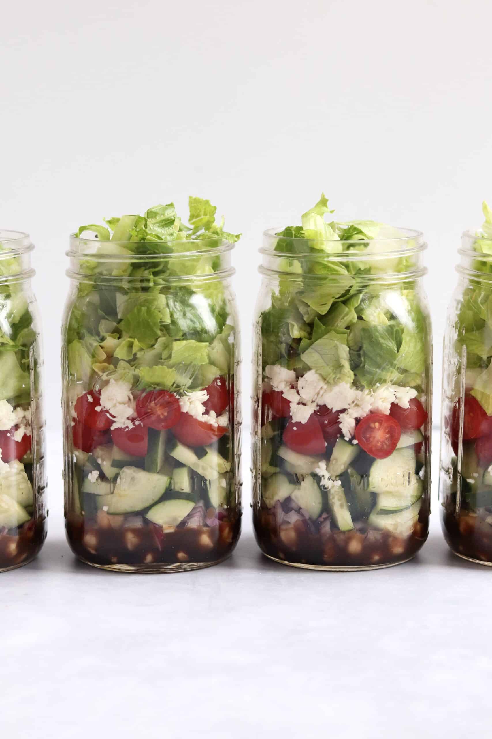 Mason Jar Salad Recipe  Easy Deconstructed Banh Mi Salad