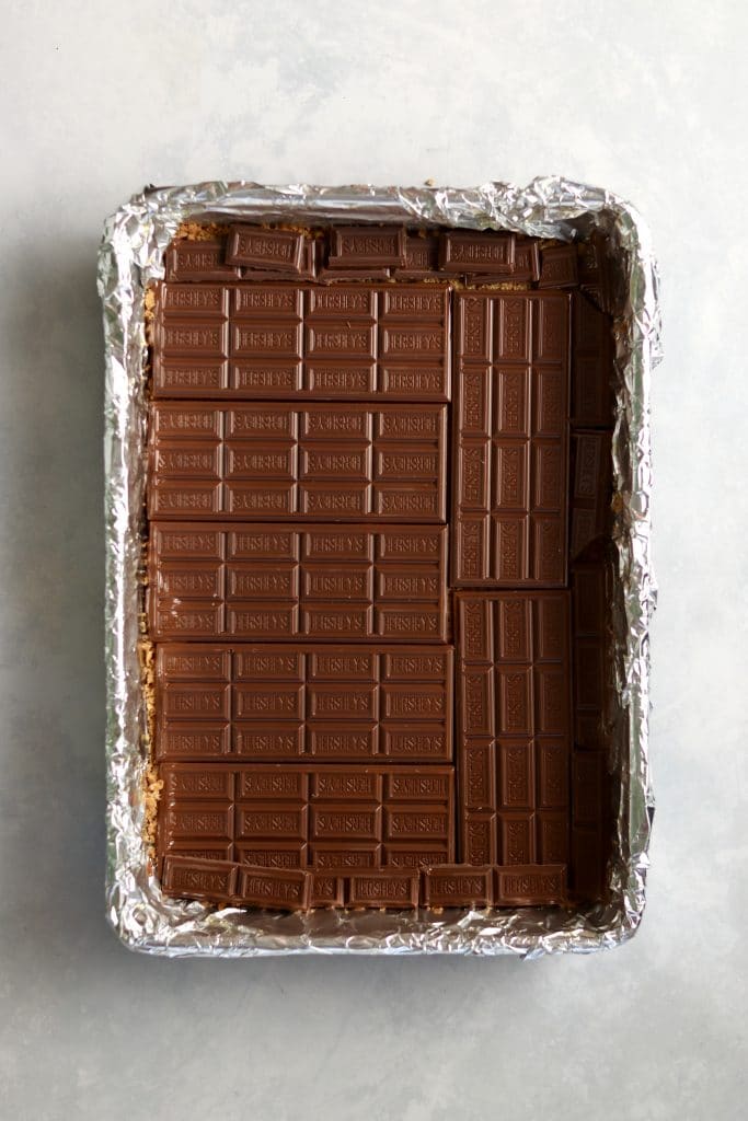 Hershey chocolate bar layer