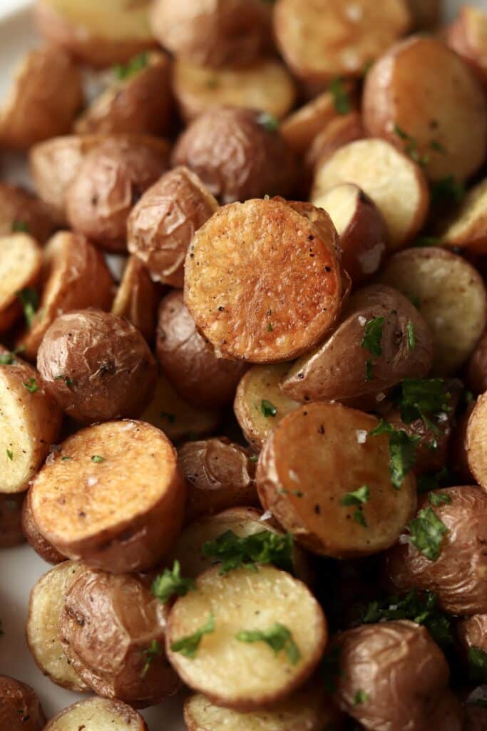 golden brown, crispy roasted potatoes