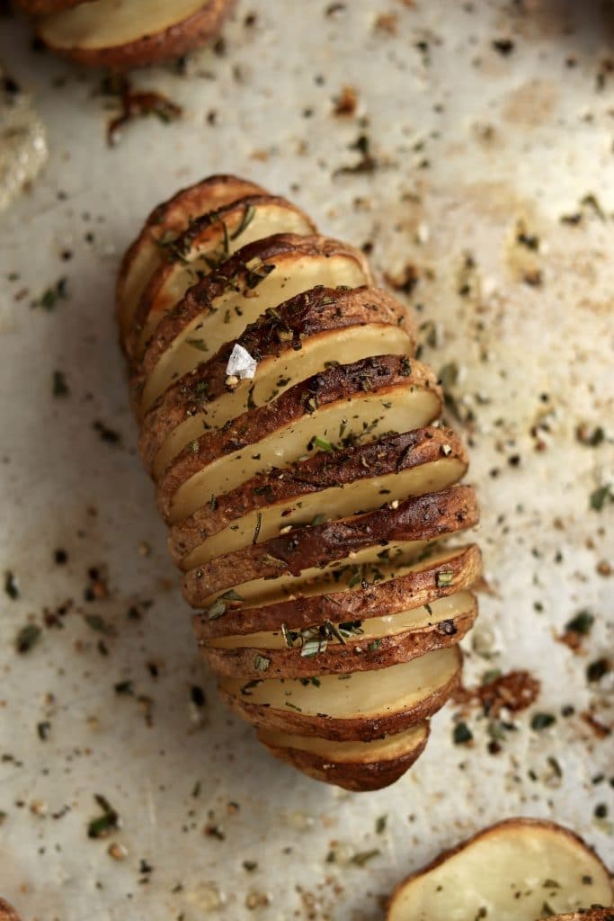 roasted hasselback potato