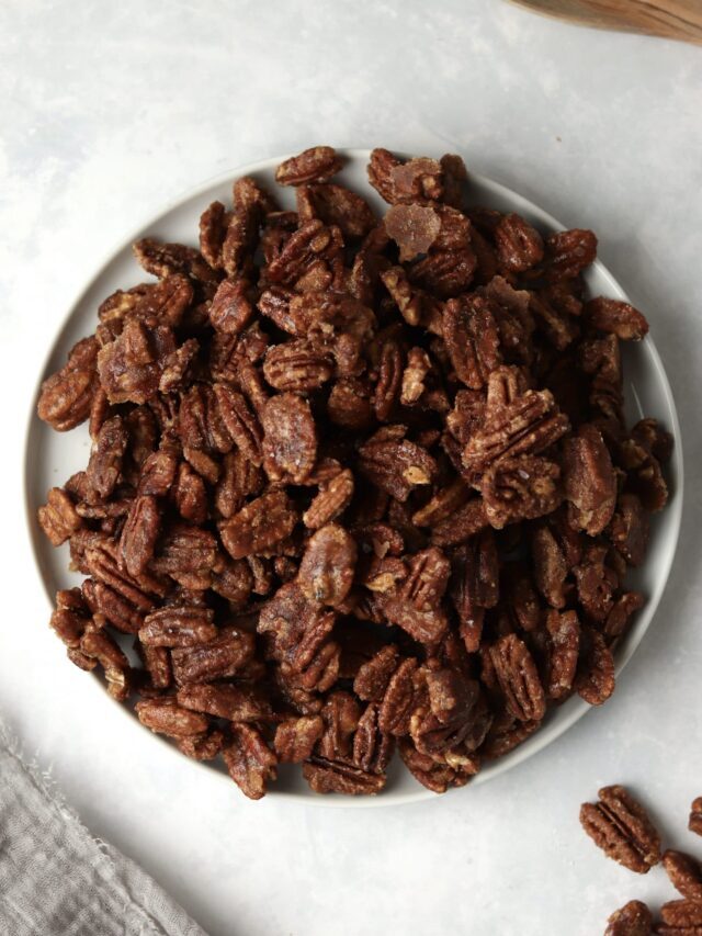 Stovetop Candied Pecans