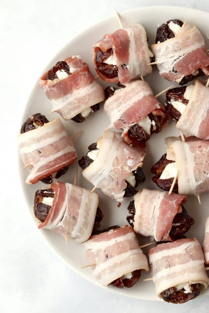 unbaked bacon wrapped dates