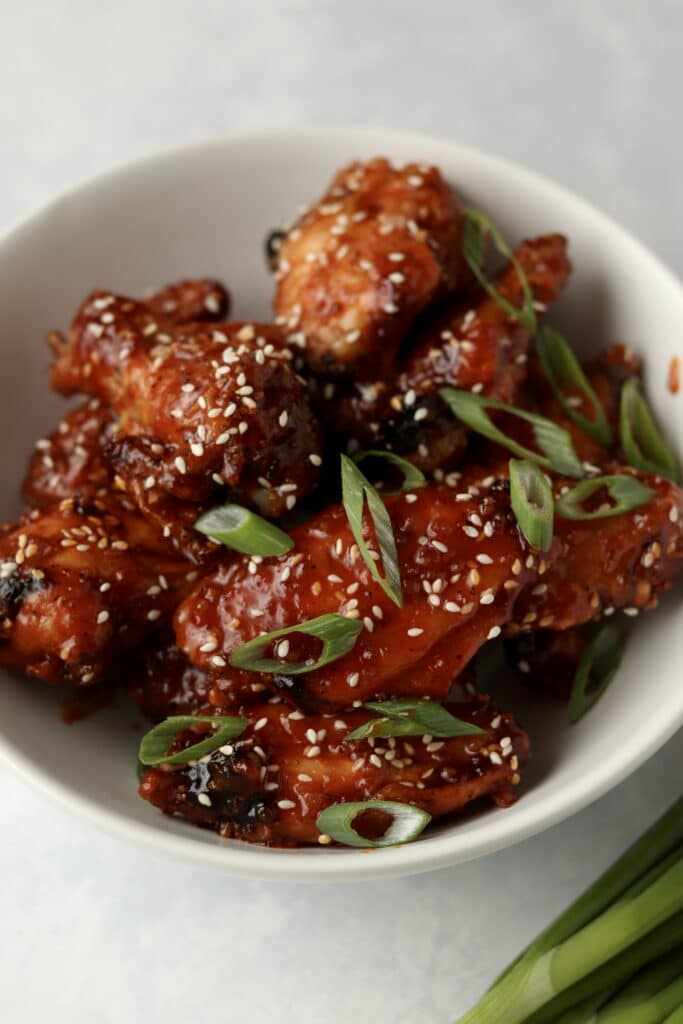 Korean sticky wings made in the oven