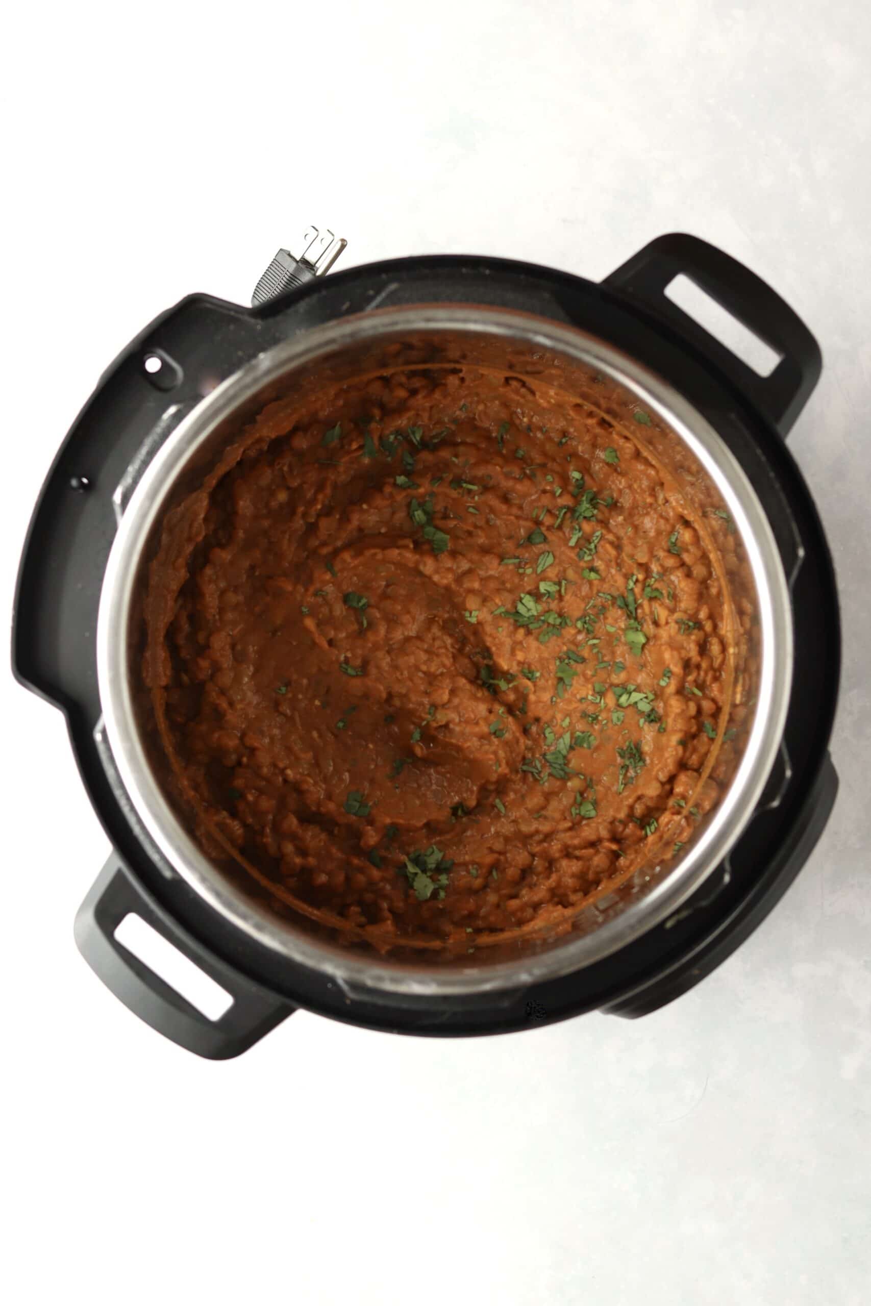 curry lentils in instant pot