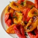 charred roasted mini bell peppers