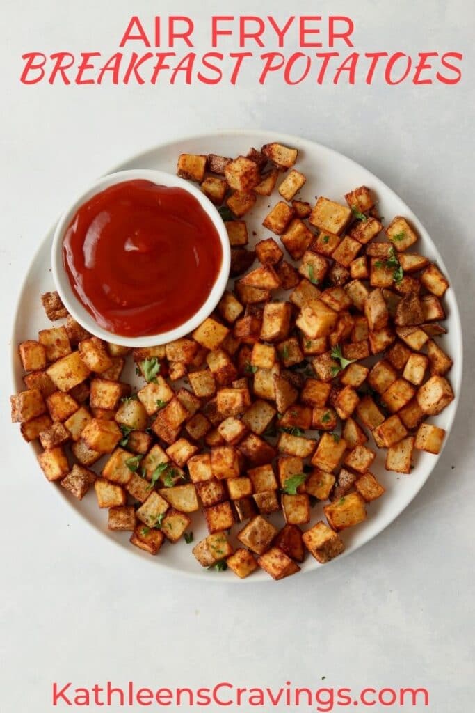 breakfast potatoes with ketchup