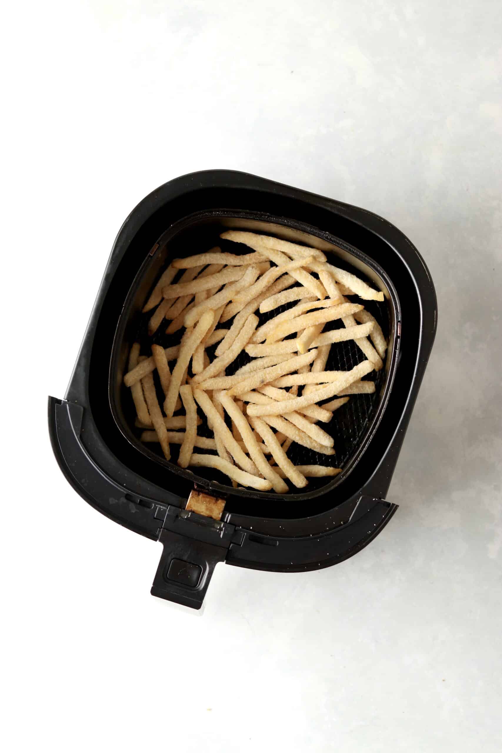 frozen fast food style fries in air fryer