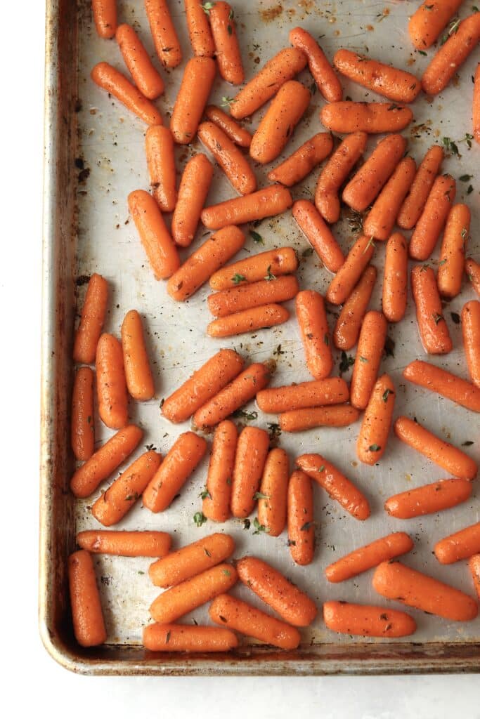 brown sugar glazed carrots made in the oven