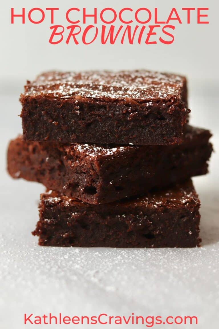 Hot Chocolate Brownies (without Cocoa Powder) Kathleen's Cravings