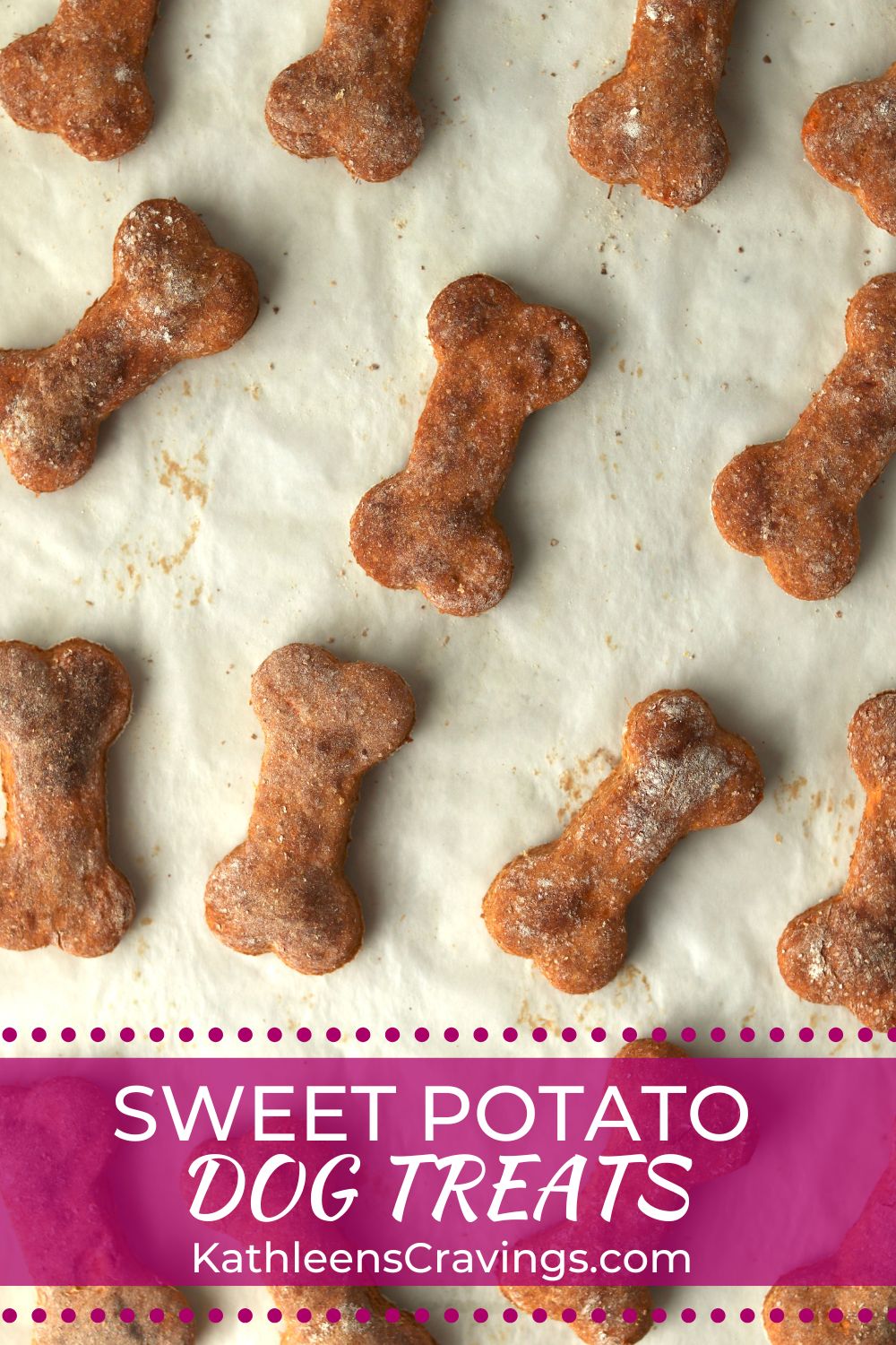 Homemade Sweet Potato Dog Treats (Baked) | Kathleen's Cravings