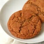 Single serve pumpkin snickerdoodle on a plate.