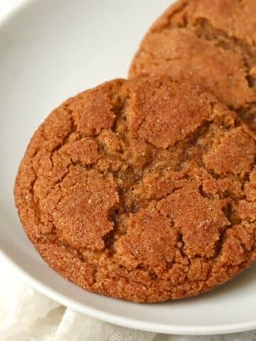 Single serve pumpkin snickerdoodle on a plate.