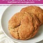 Small batch chai spiced cookies on a plate.