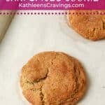 Single serve chai spiced cookies on a baking sheet.